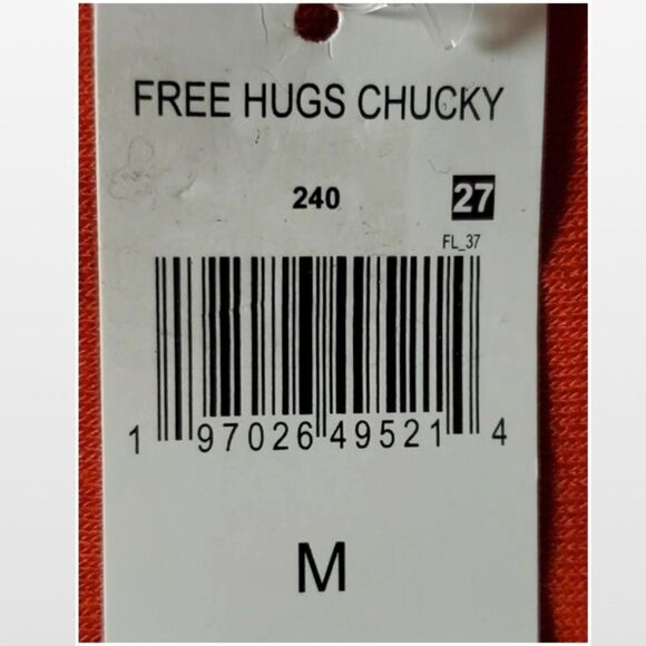 New Hybrid Apparel Sweatshirt Womens Medium Chucky Red Graphic Print Top NWT - Picture 8 of 9